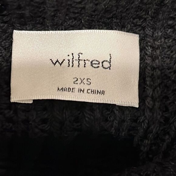 NWT- Wilfred black merino wool textured sweater - Picture 5 of 7